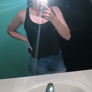 American Rag Black Crop Top